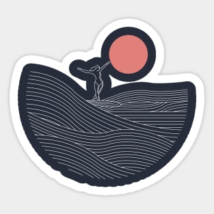 Line Surfer, Hanging Ten Sticker